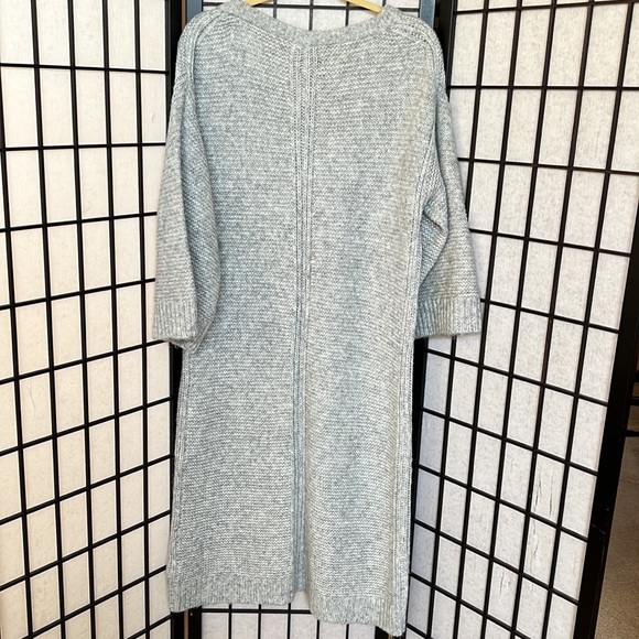 J. Crew Relaxed Tie Neck Sweater Dress Alpaca Blend - Picture 4 of 8